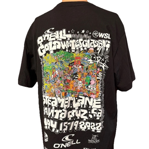 NWT 2022 O’NEILL Cold Water Classic Steamer Lane Santa Cruz CA Shirt Size Large - Picture 1 of 11